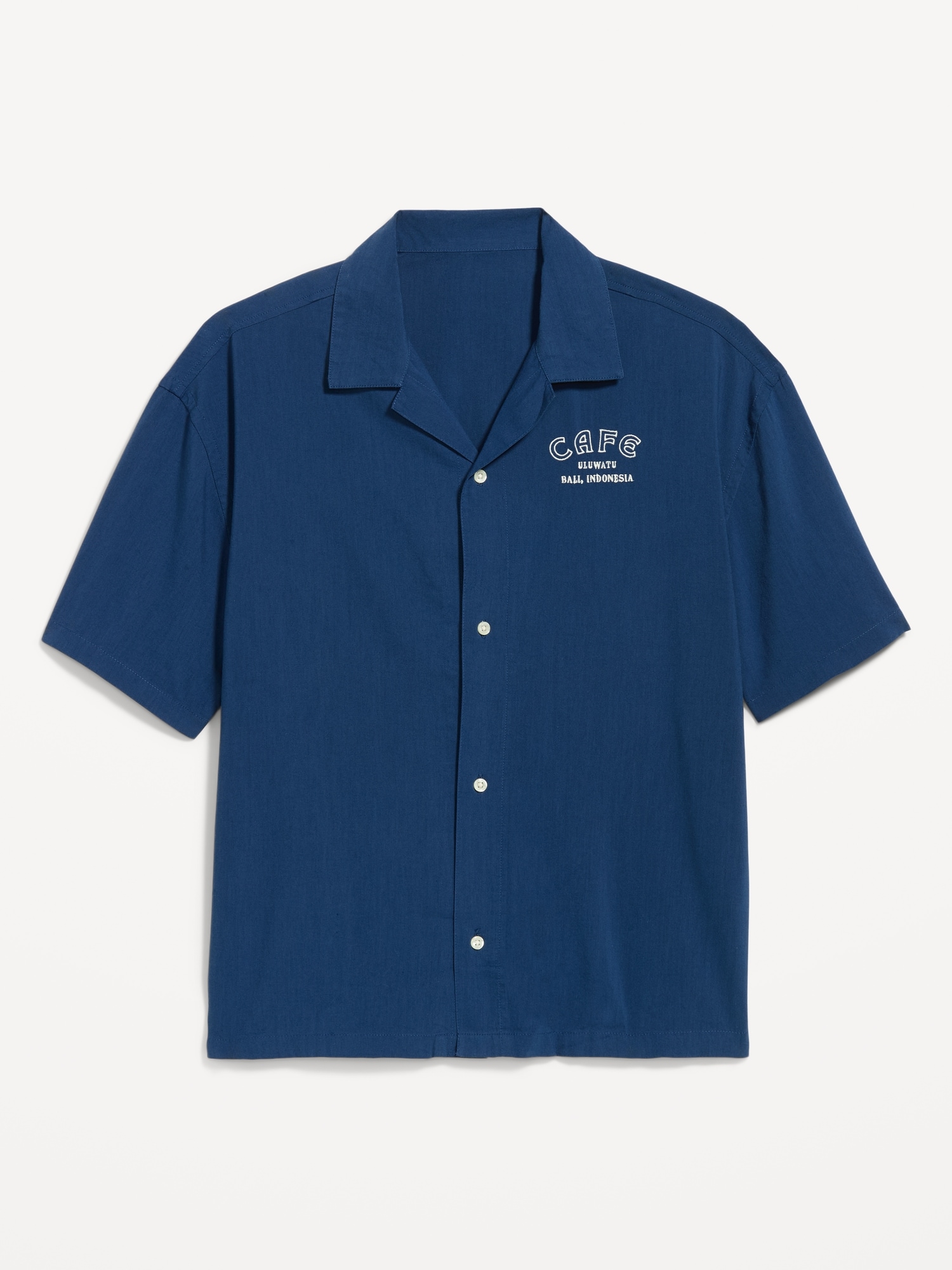 CHEMISE ÉPAISSE À MANCHES COURTES ET À MOTIF