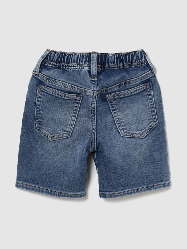 babyGap プルオン ルーズフィット デニム スウェットショートパンツ-1