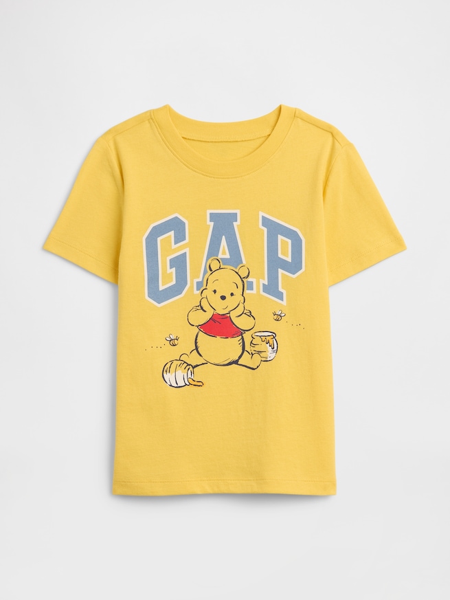babyGap &times; ディズニー くまのプーさん GAPロゴTシャツ-0