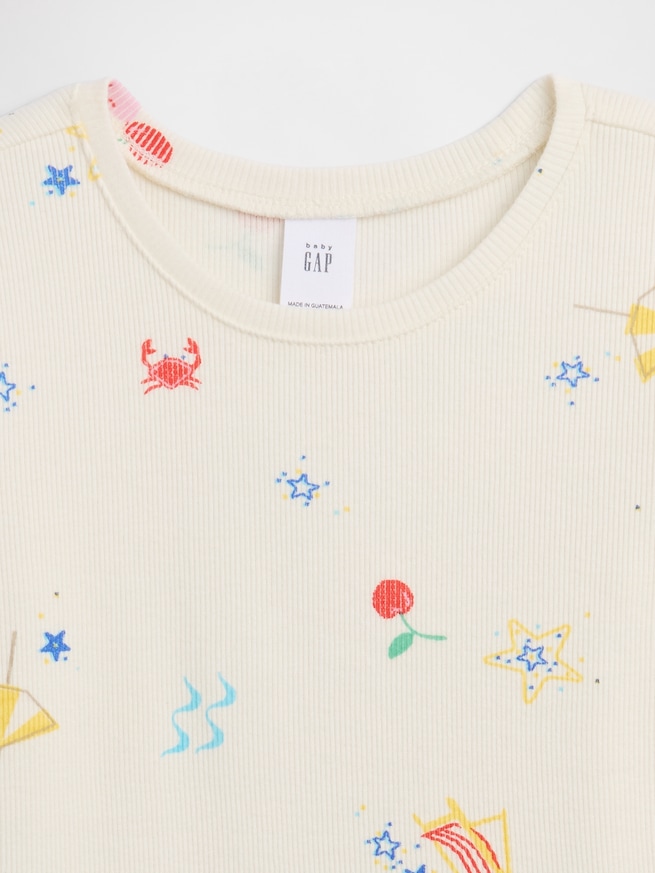 babyGap リブ クルーネックTシャツ-2