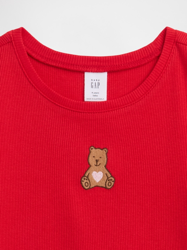 babyGap リブ クルーネックTシャツ-2