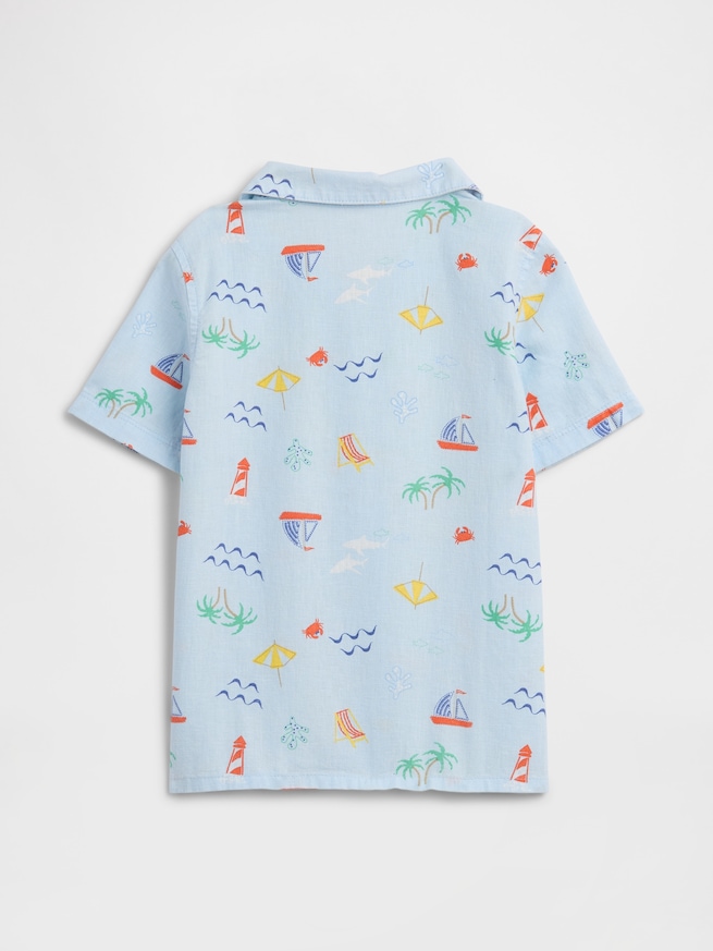 babyGap ブラナンベア リネンブレンド バケーションシャツ-1