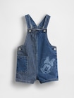 Gap &times; ディズニー デニムショートオール (幼児・ベビー)-0