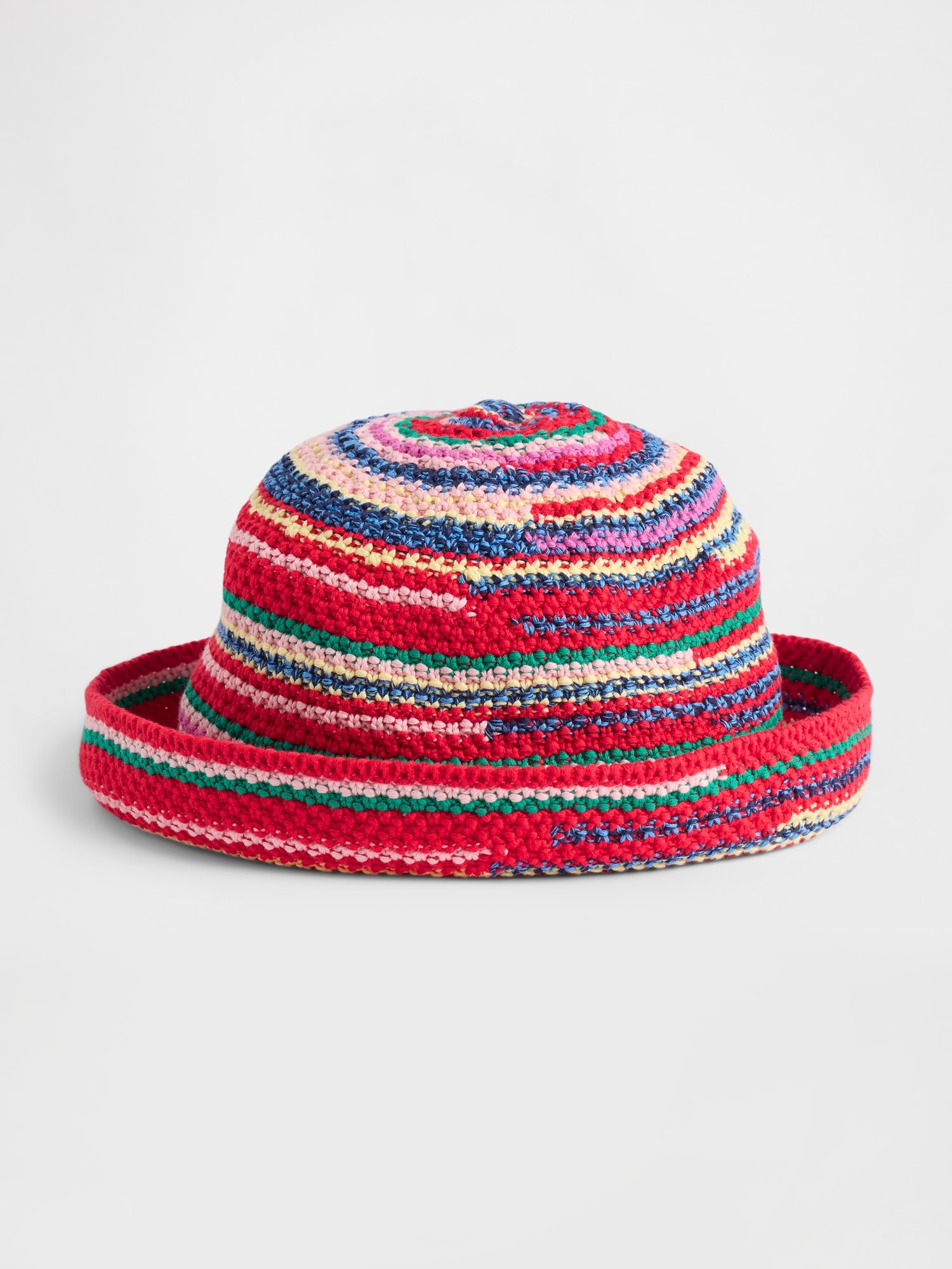 ニット ストライプ バケットハット-3