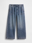 ローライズ '90s ルーズフィット イージーウエスト クロップドデニム-4