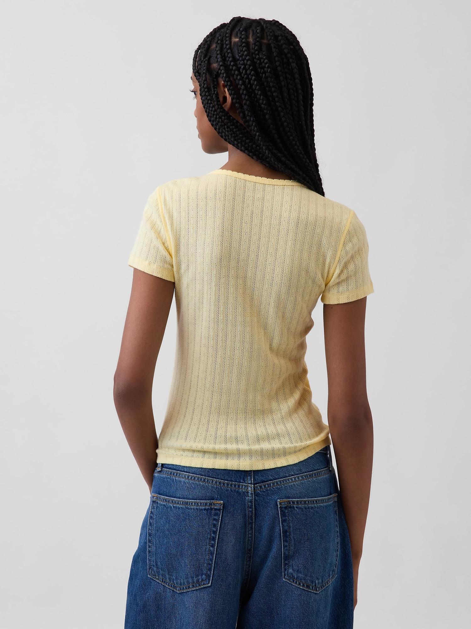 ポインテール クルーネックTシャツ-1