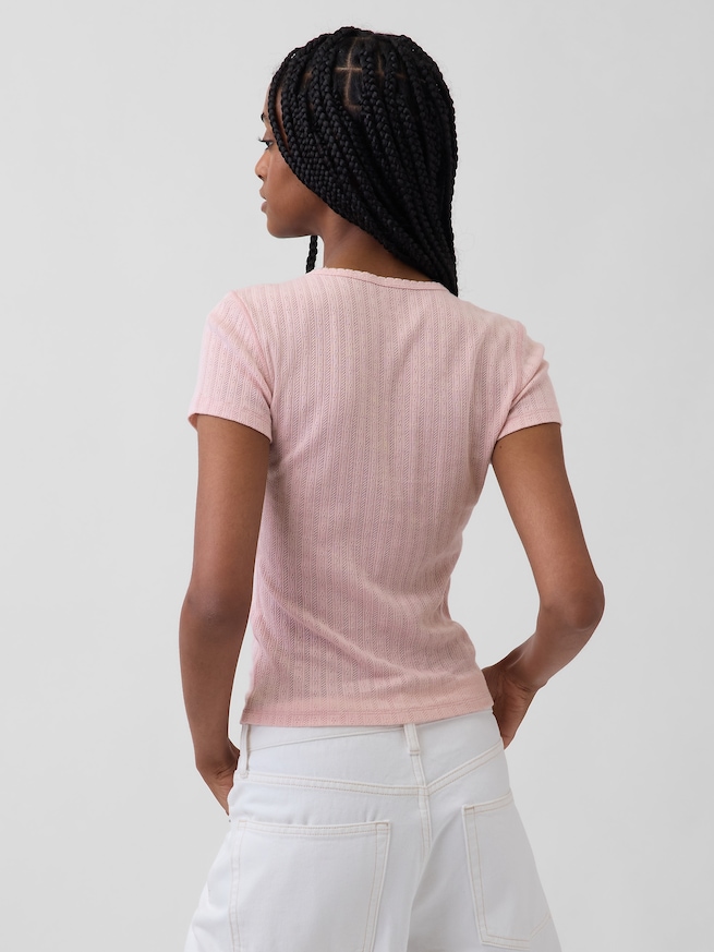 ポインテール クルーネックTシャツ-1