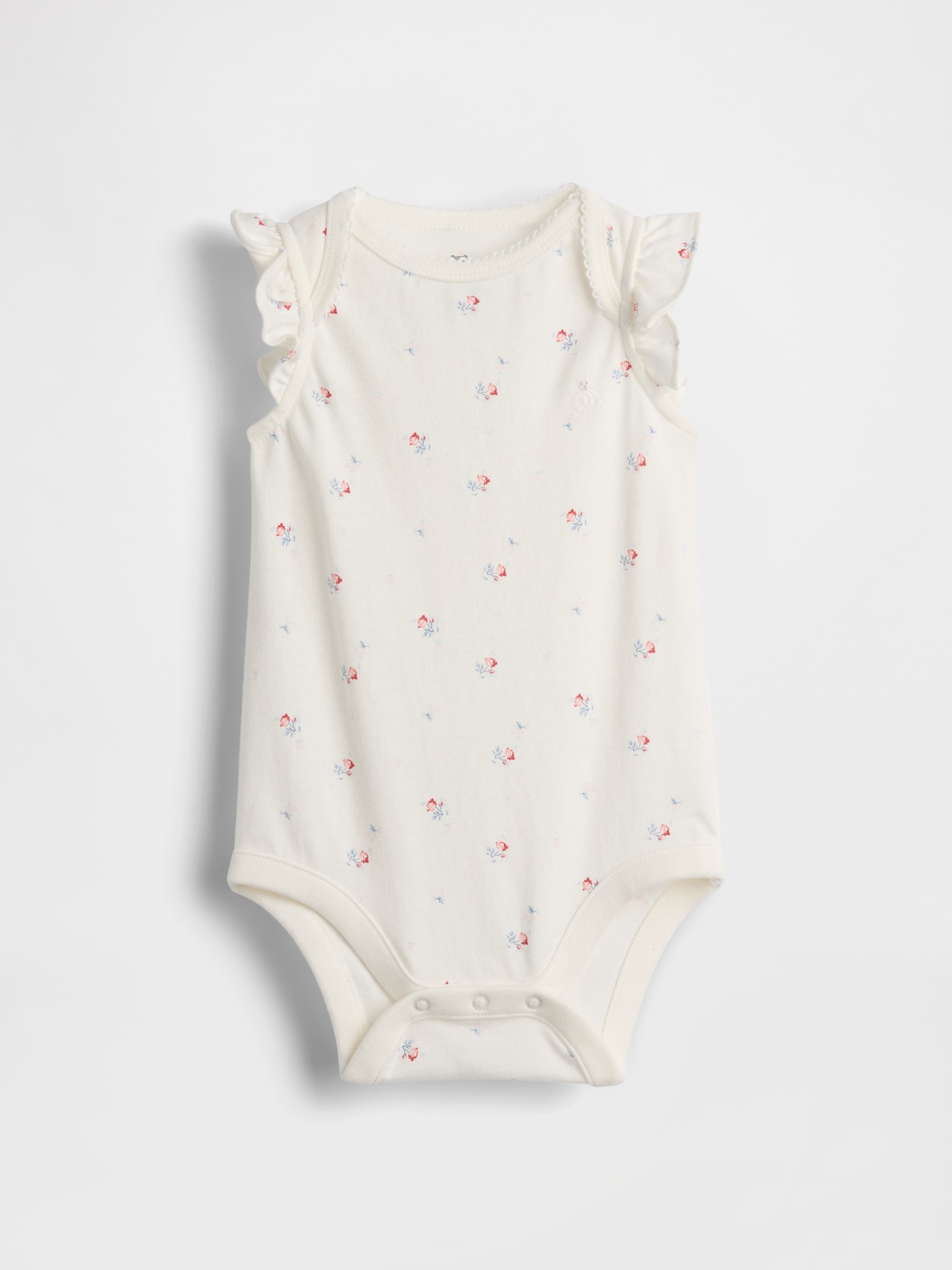 Baby First Favorites Organic Cotton Flutter-Sleeve Bodysuit