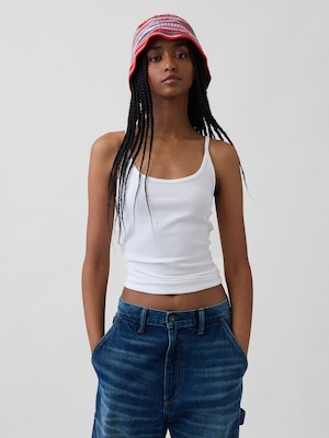 ニット ストライプ バケットハット