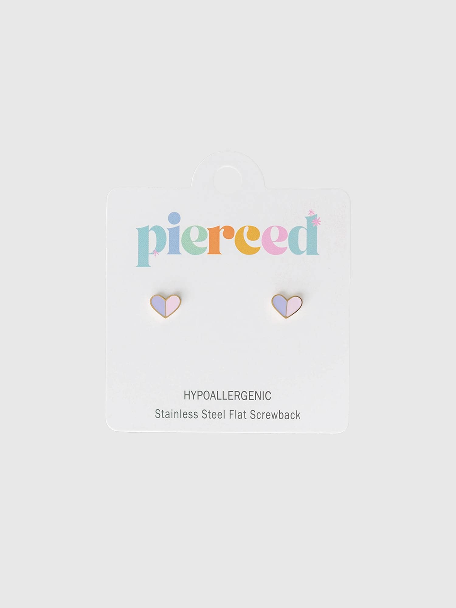 Pierced Co Heart Duo Screwback Earrings