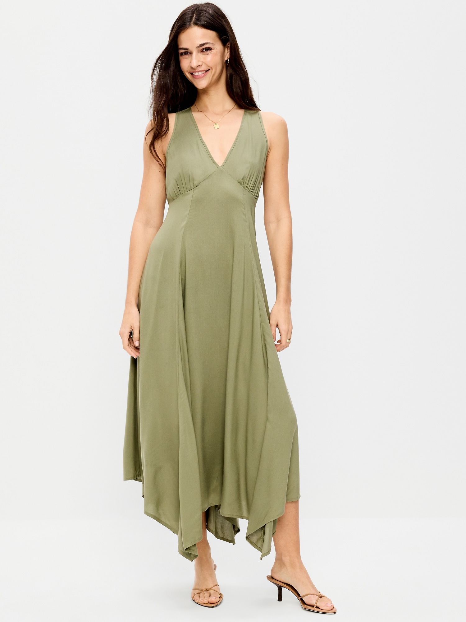ROBE MI-LONGUE À OURLET MOUCHOIR