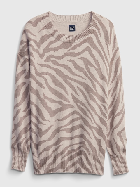 Print Tunic Sweater