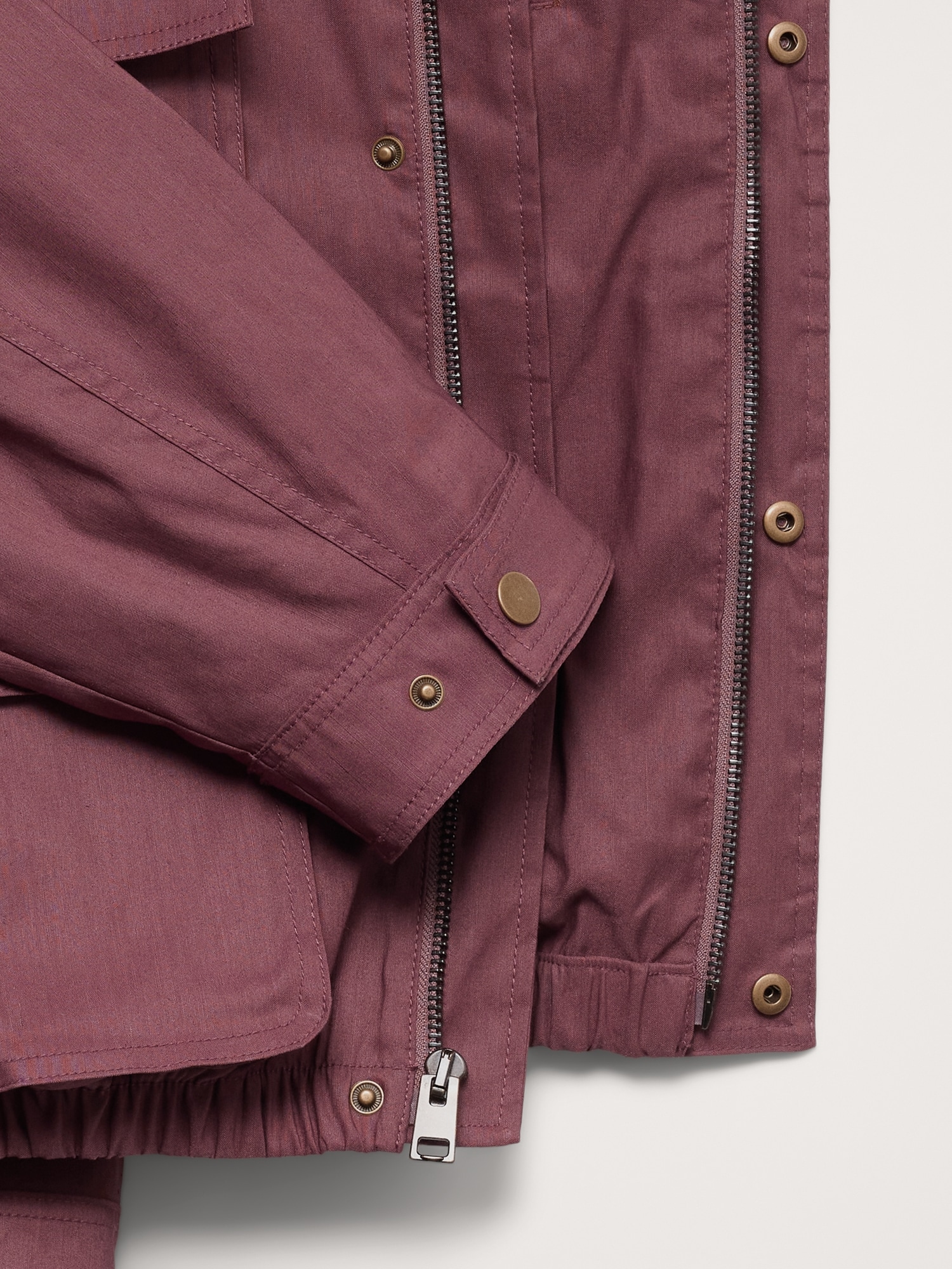 ヘンプブレンド フーデッド フィールド ジャケット-5