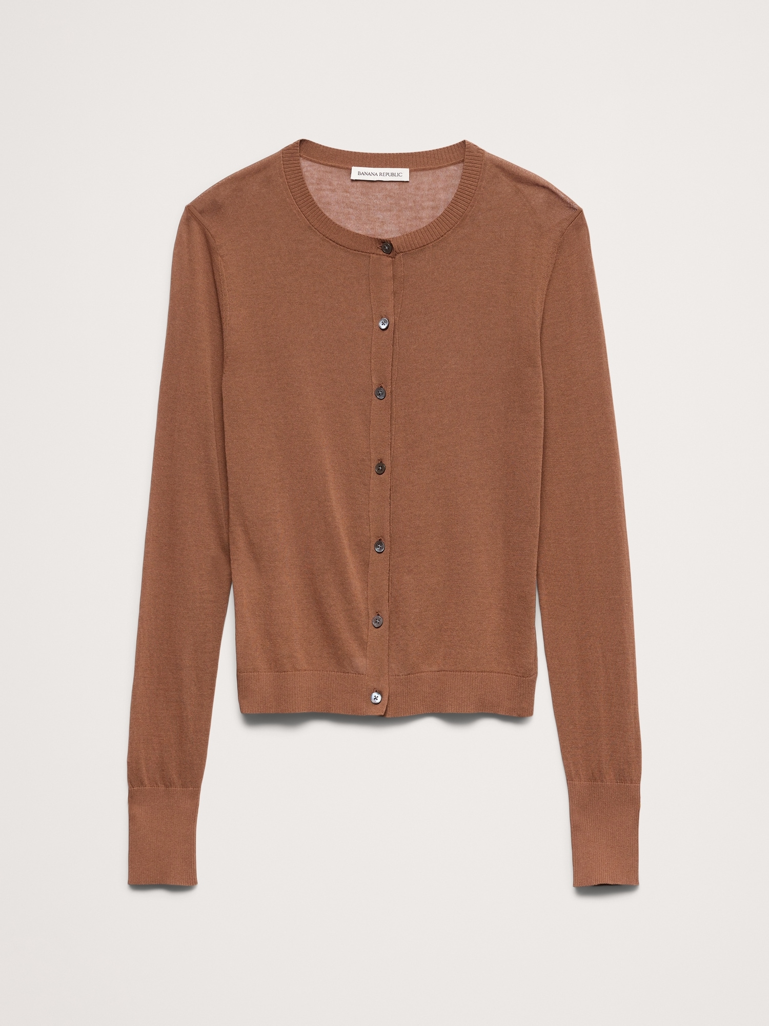 シアー ウルトラファイン コットン カーディガン-1