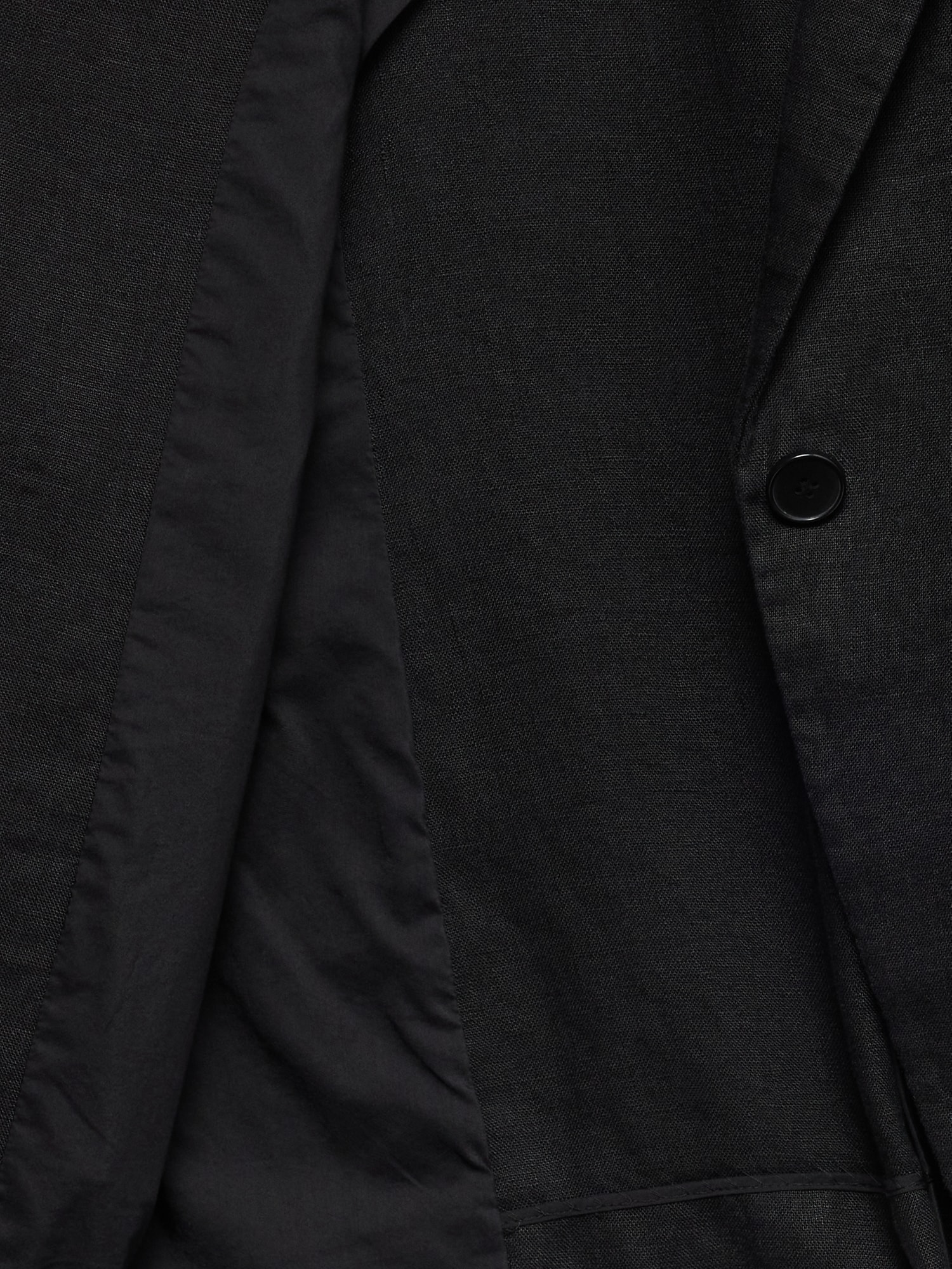 スリム リネン ブレザー-5