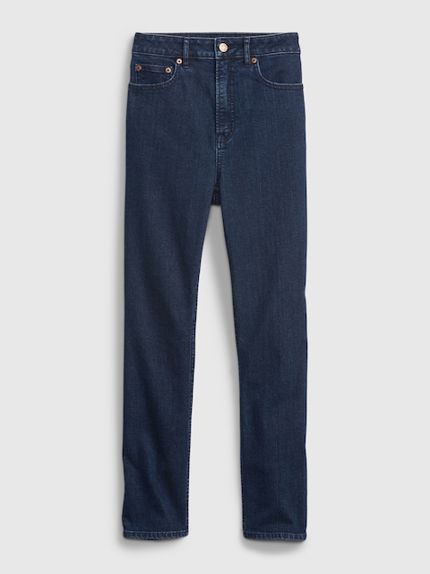 Sky High Rise Vintage Slim Jeans with Washwell