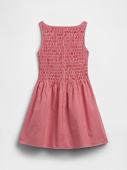 Kids Smocked Poplin Dress | Gap Factory