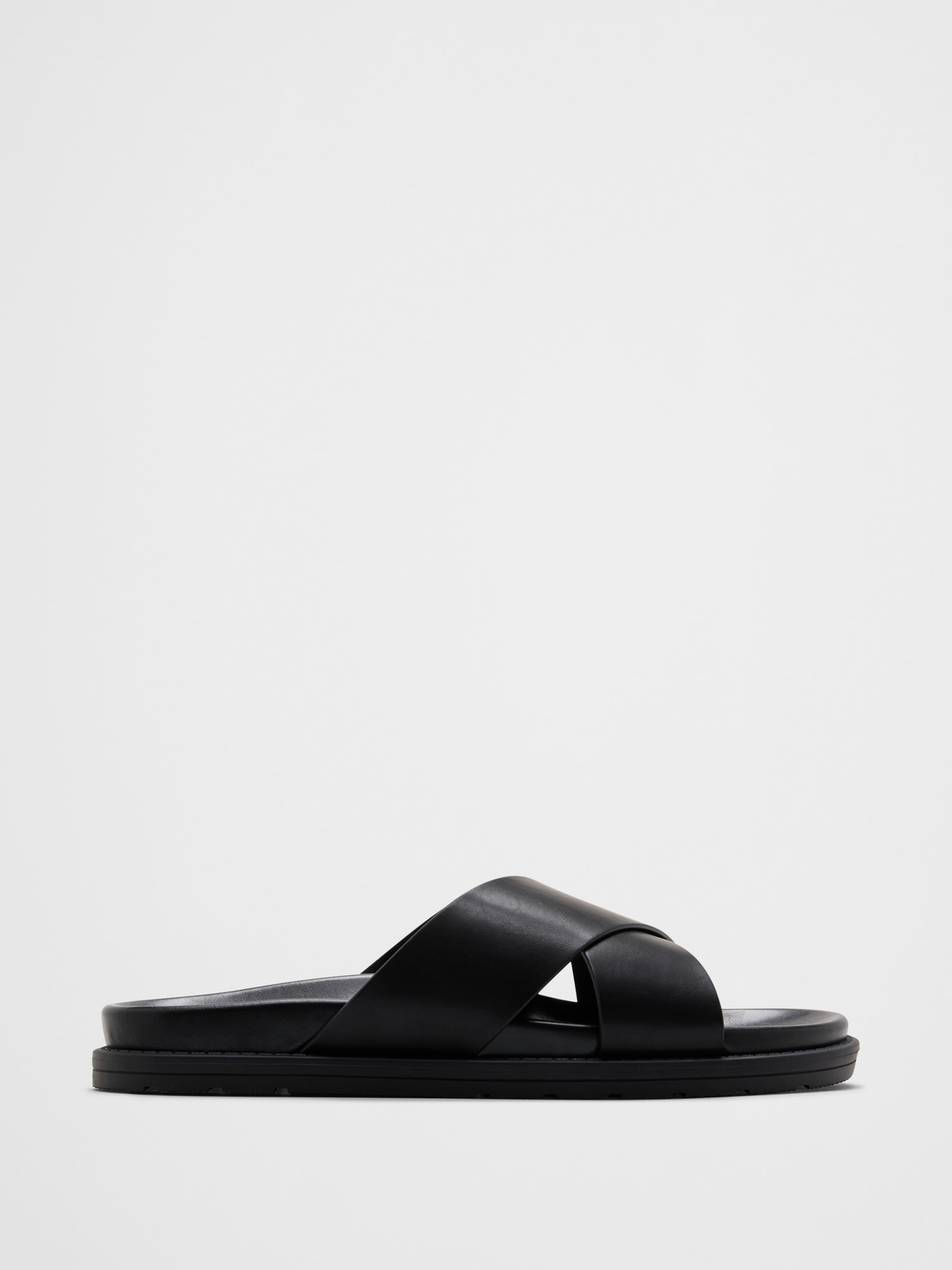 Vegan Leather Crossover Sandals
