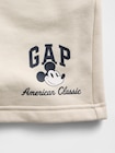 GapKids &times; ディズニー ミッキーマウス リラックスフィット GAPロゴ プルオンショートパンツ-4