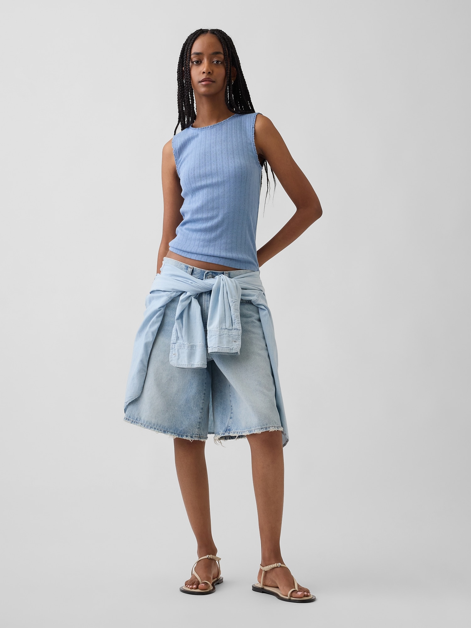 ポインテール シェルタンクトップ-1