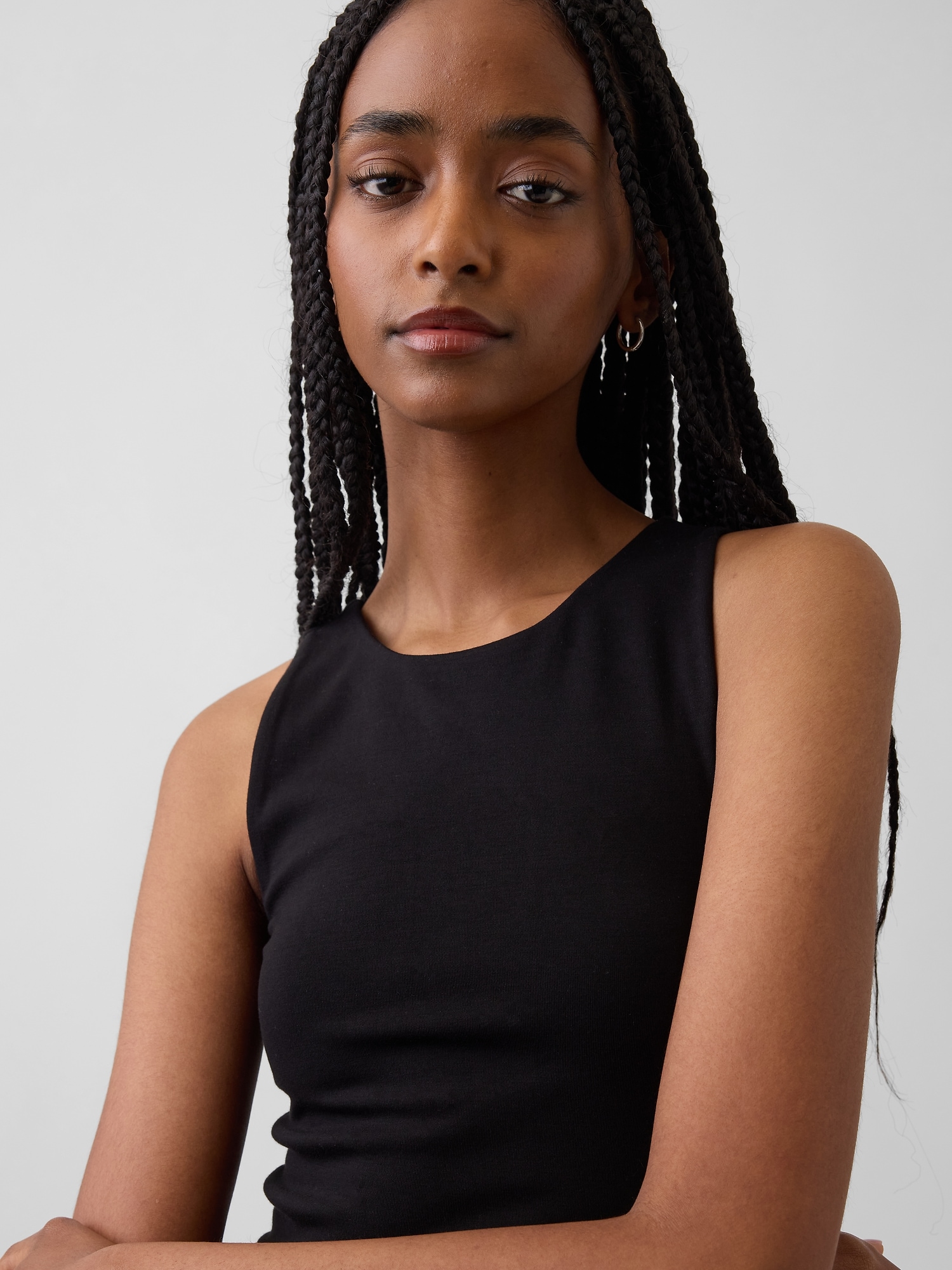 クロップド ホルタータンクトップ-3