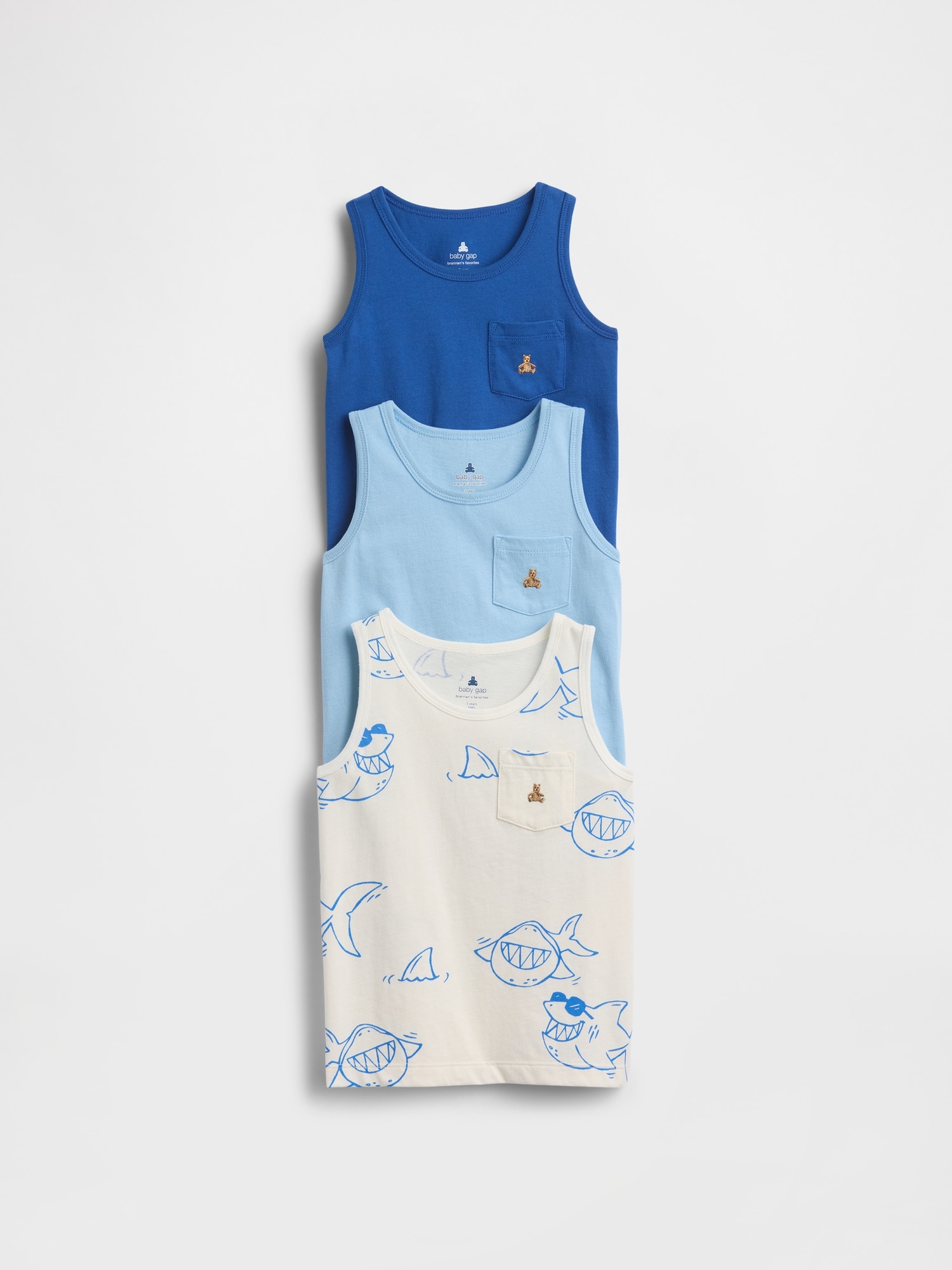 Baby & Toddler Mix & Match Pocket Tank Top (3-Pack)