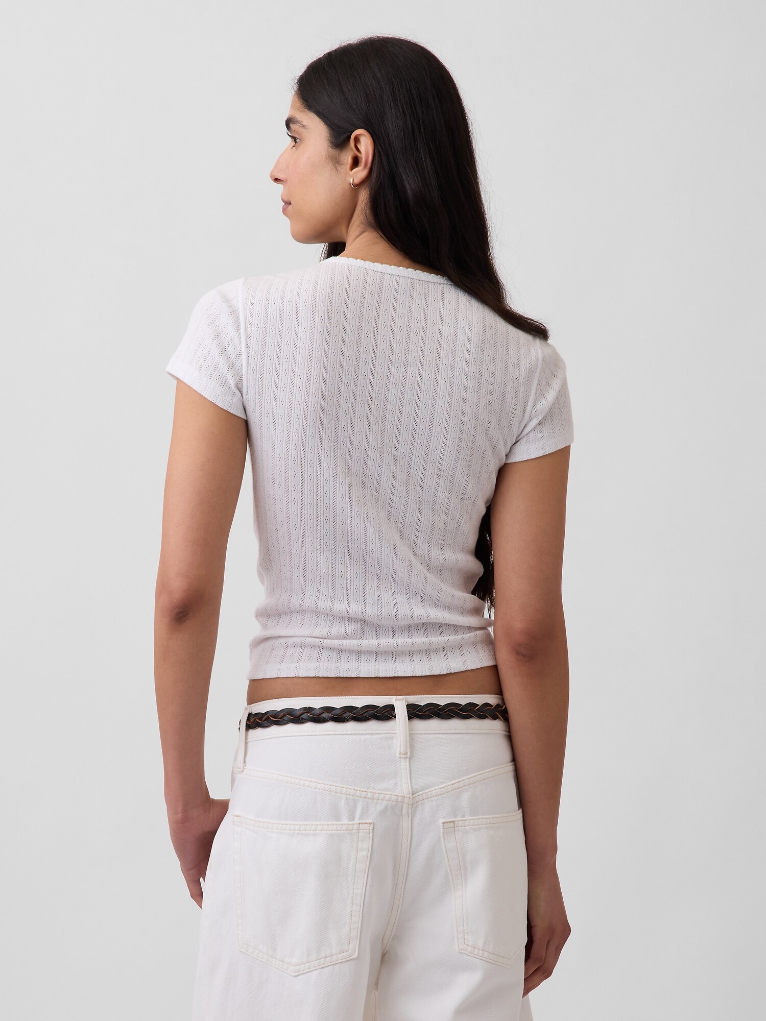 ポインテール クルーネックTシャツ-1