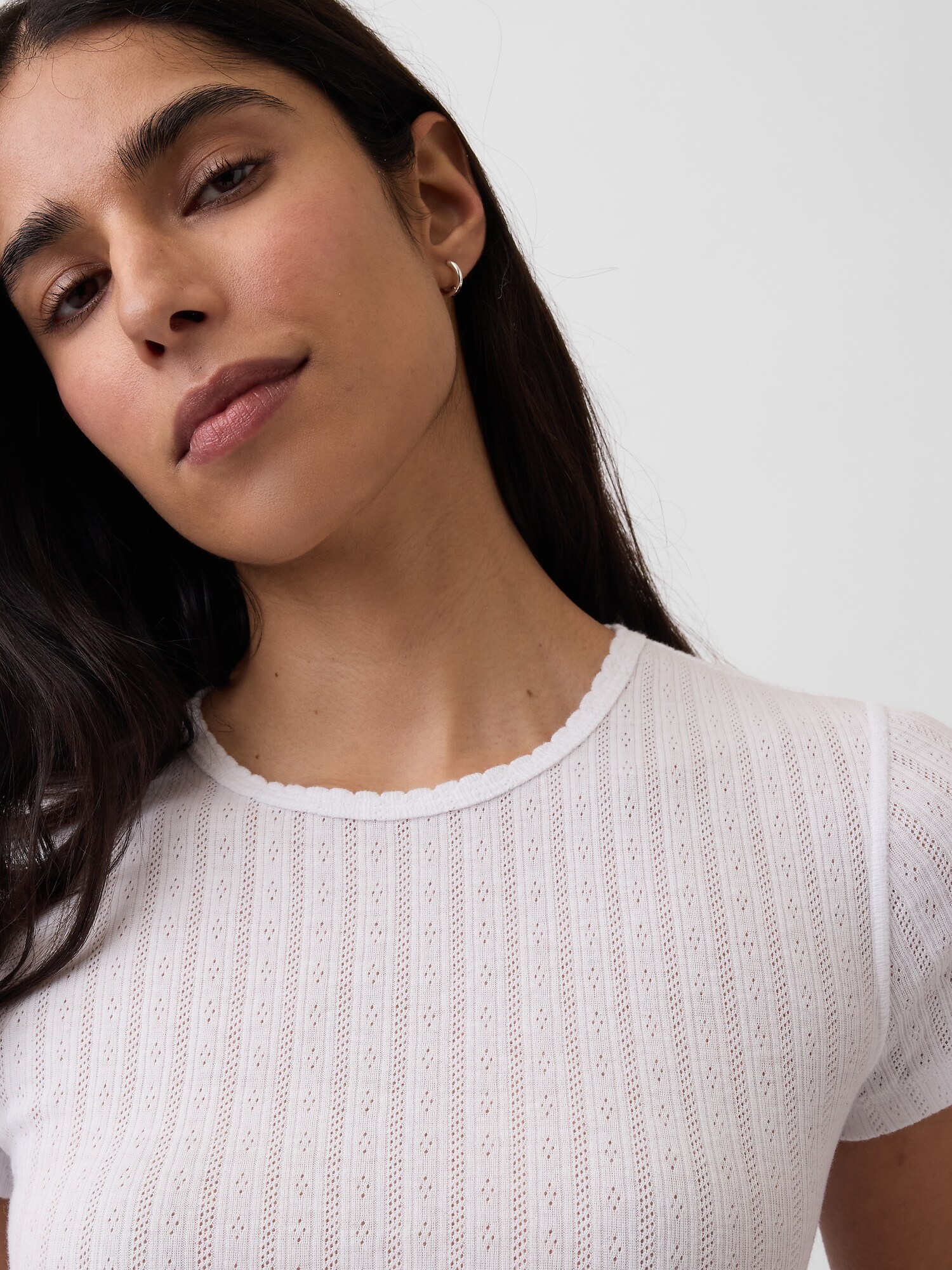 ポインテール クルーネックTシャツ-3