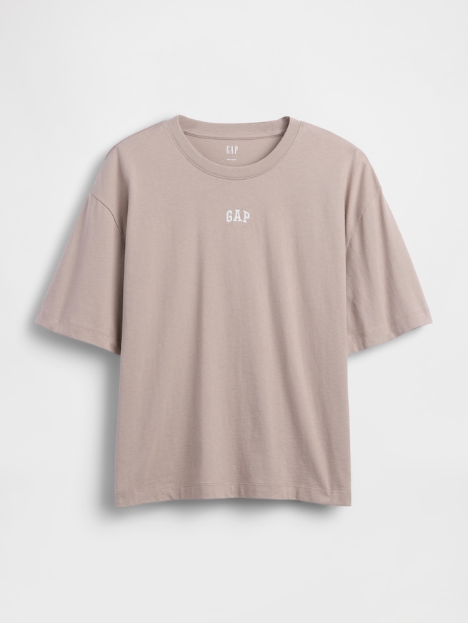 オーバーサイズ GAPロゴ チューニックTシャツ-4