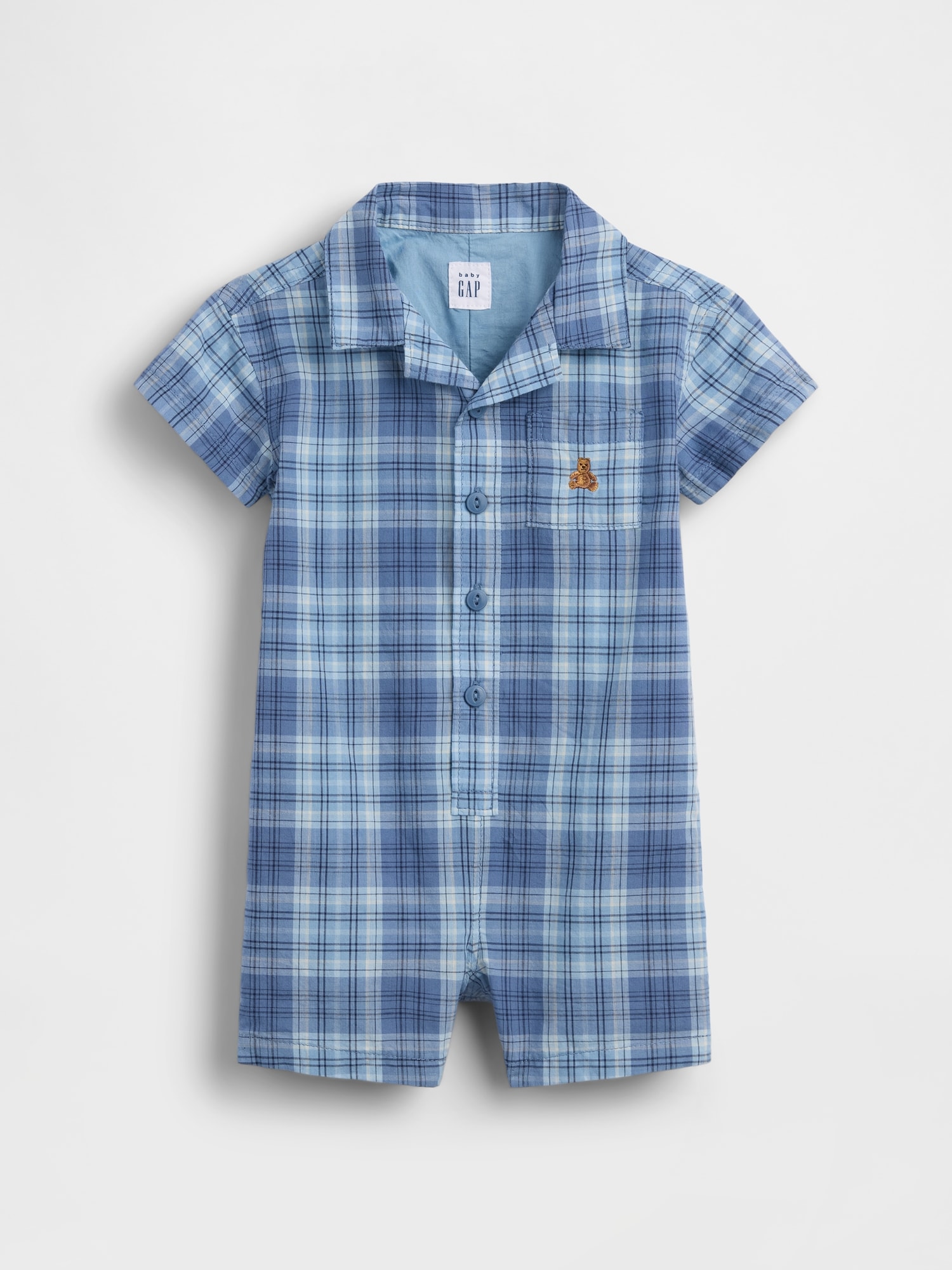 Baby Plaid Shorty One-Piece