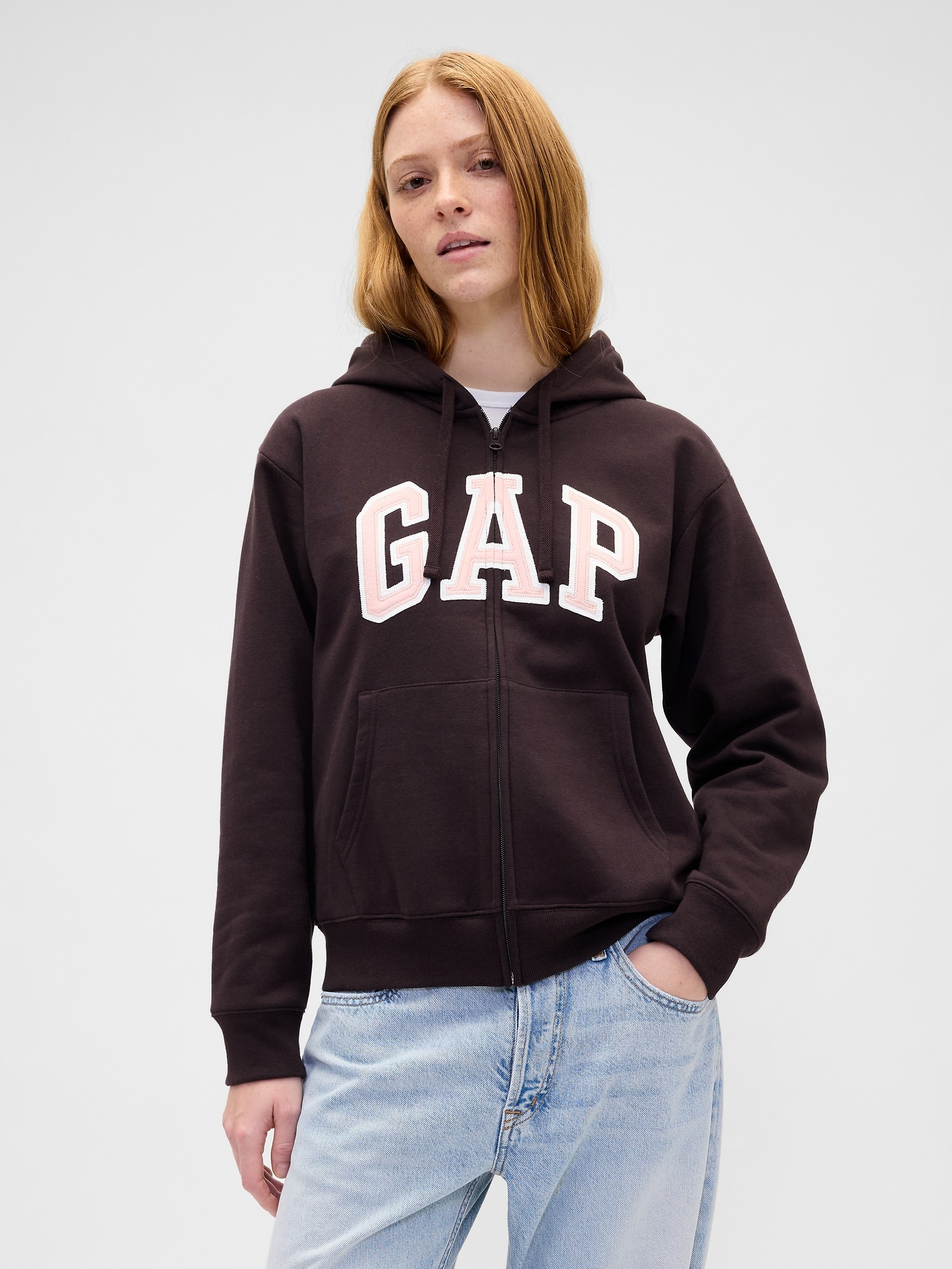 Gap公式オンラインストア | リラックスフィット GAPロゴ ジップアップ