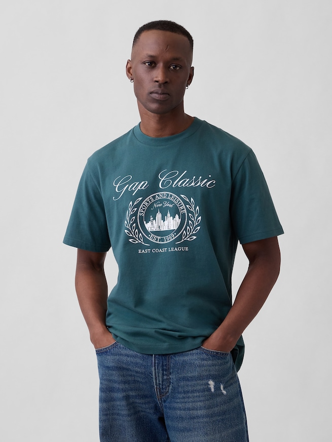 エブリディ ソフト リラックスフィット グラフィックTシャツ-0