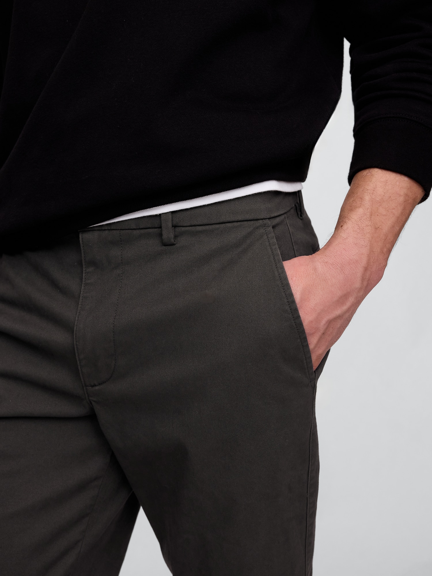 GapFlex エッセンシャル カーキ ストレートフィット-2