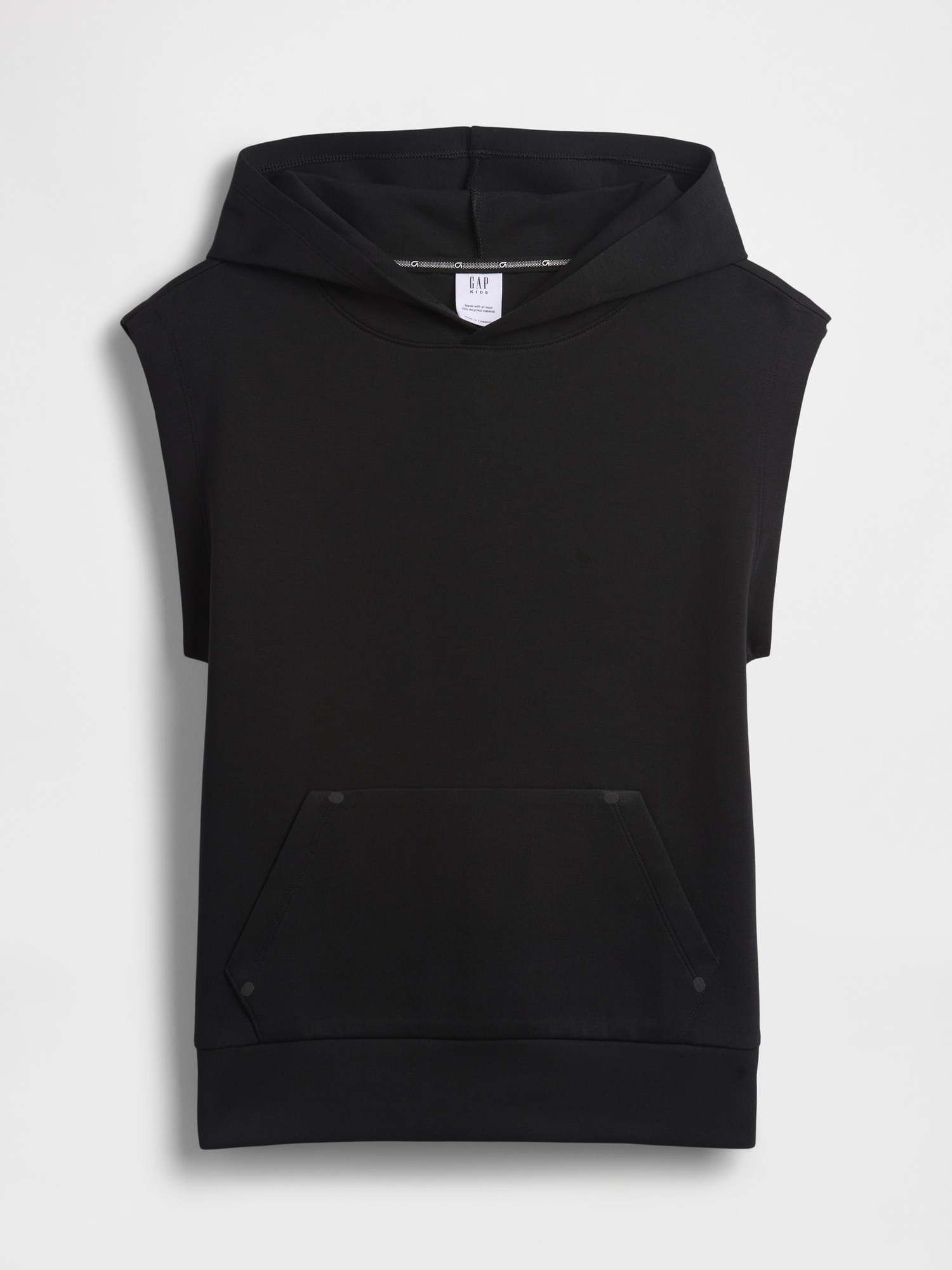 GapFit リラックスフィット ノースリーブ テックパーカー (キッズ)-0