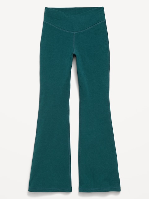 LEGGING POWERCHILL JAMBE ÉVASÉE À TAILLE HAUTE CROISÉE POUR FILLE - Courant