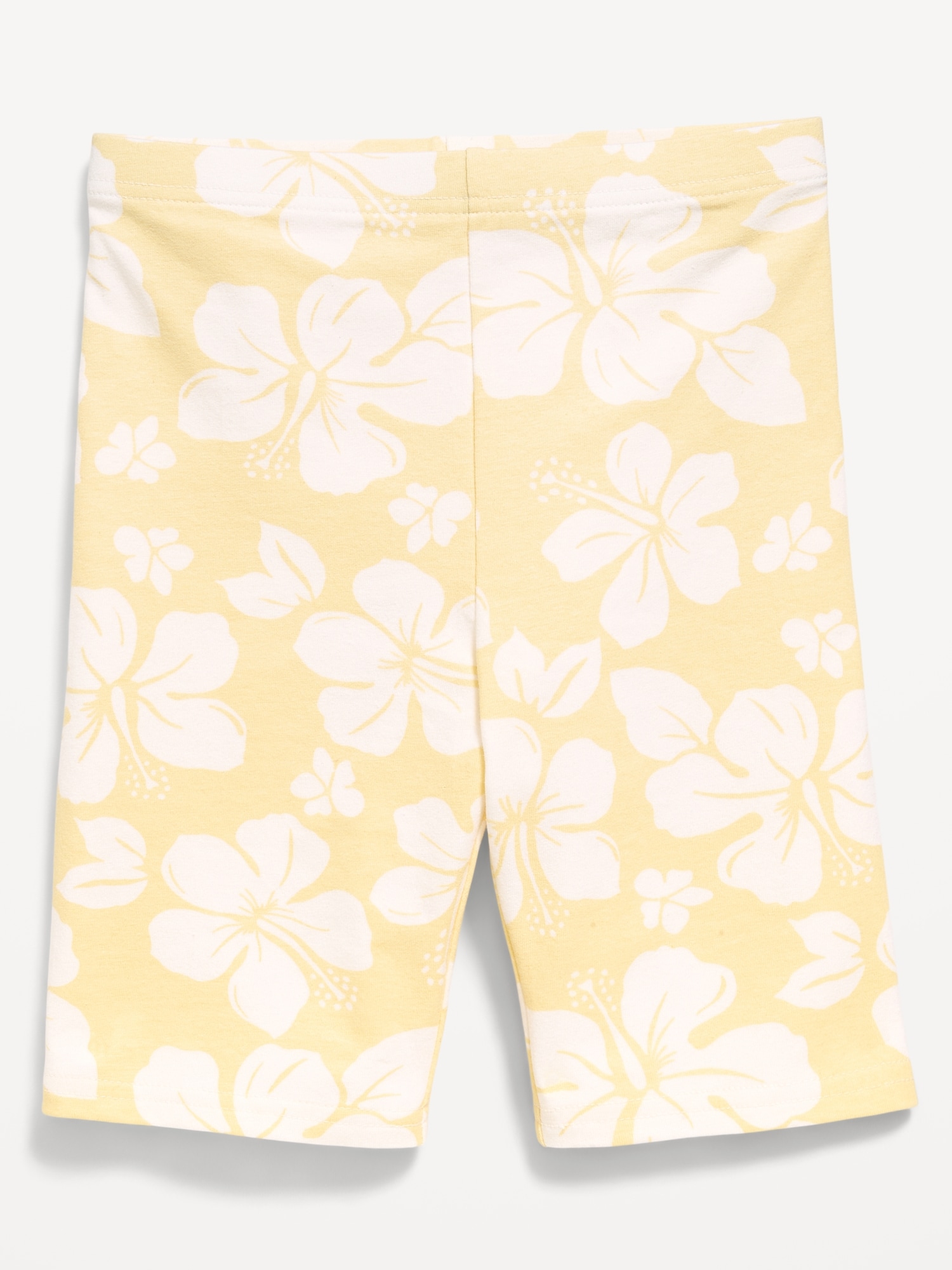 Printed Long Jersey Biker Shorts for Girls