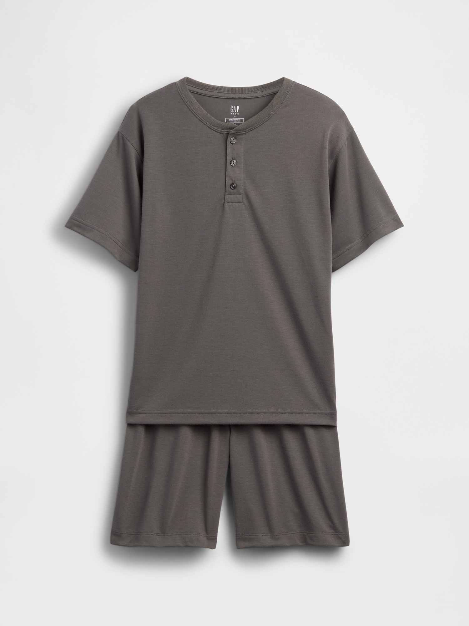 Kids Recycled Henley PJ Set