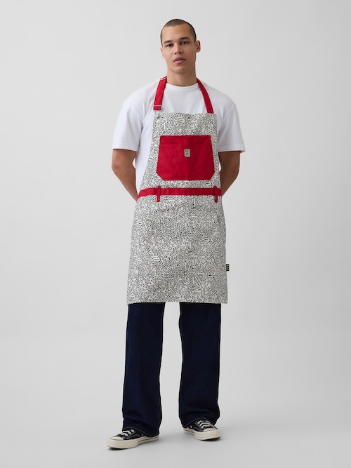 キース・ヘリング キャンバス エプロン