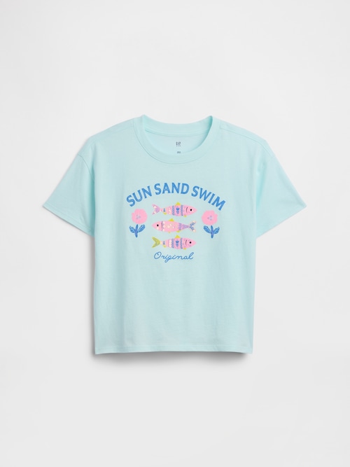 オーバーサイズ グラフィックTシャツ (キッズ)