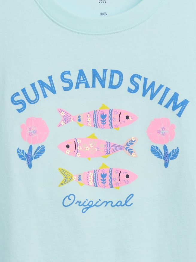 オーバーサイズ グラフィックTシャツ (キッズ)-2