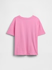 GapKids x ディズニー リロ・アンド・スティッチ オーバーサイズ グラフィックTシャツ-1