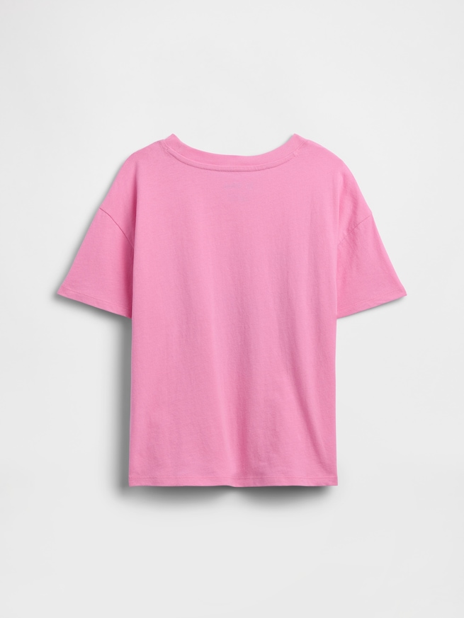 GapKids x ディズニー リロ・アンド・スティッチ オーバーサイズ グラフィックTシャツ-1