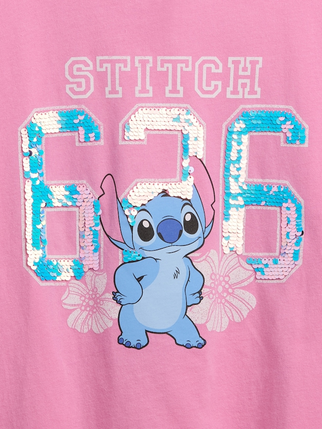 GapKids x ディズニー リロ・アンド・スティッチ オーバーサイズ グラフィックTシャツ-2
