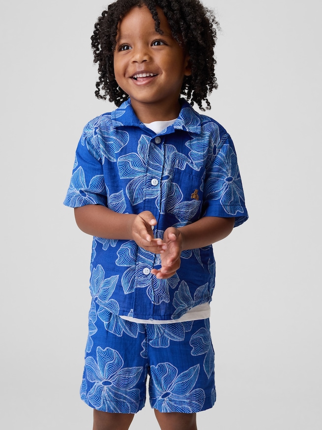 コットンガーゼ フローラル コーデセット (幼児・ベビー)-0