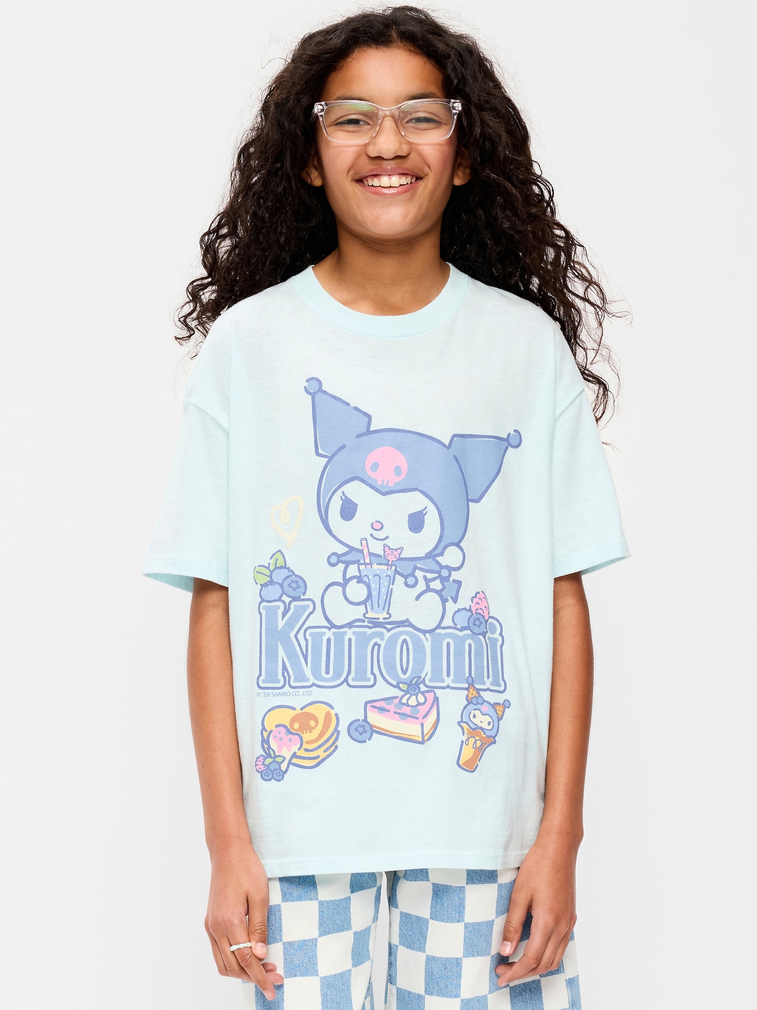 Kuromi™ Oversized Graphic T-Shirt for Girls