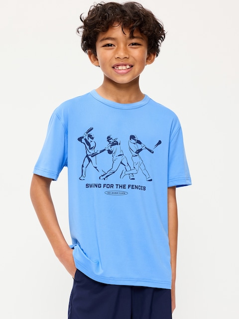 CloudMotion Graphic Performance T-Shirt for Boys