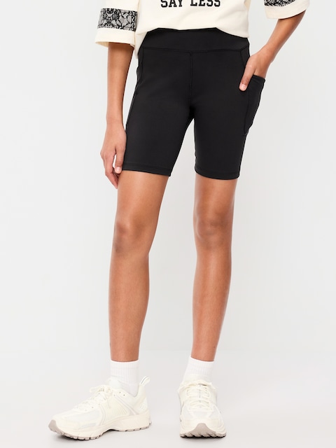 High-Waisted StudioSmooth Biker Shorts for Girls