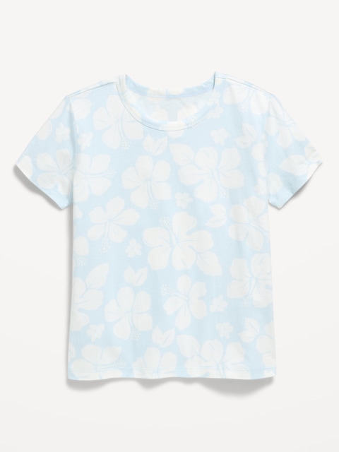 Softest Printed Short-Sleeve T-Shirt for Girls