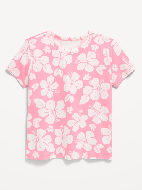 Softest Printed Short-Sleeve T-Shirt for Girls