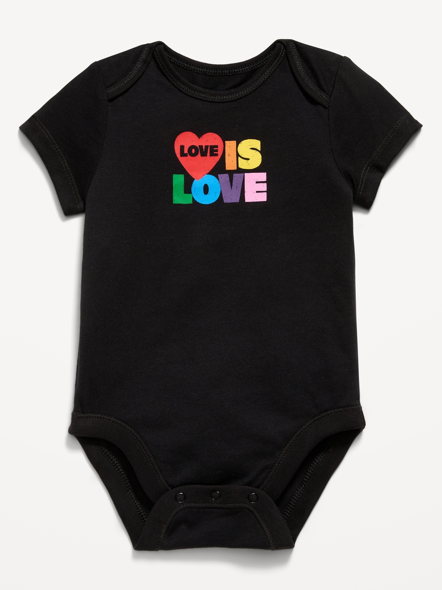 Short-Sleeve Unisex Graphic Bodysuit for Baby